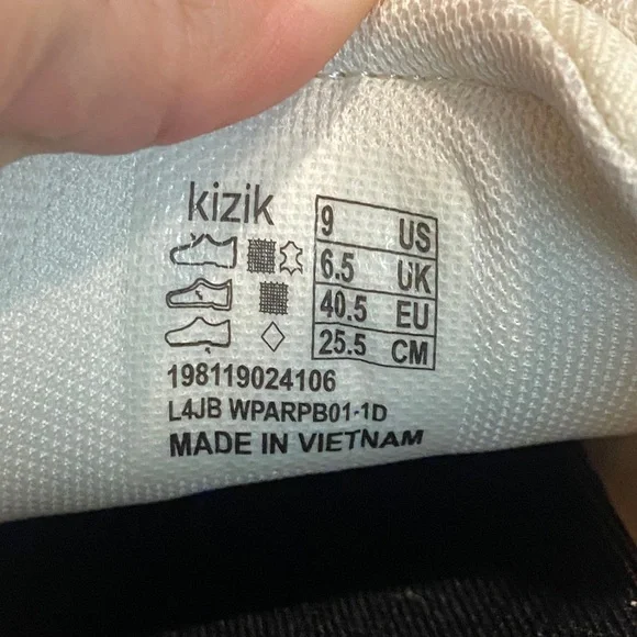 KIZIK PARIS METALLIC HANDS FREE TECHNOLOGY PRISTINE/BLACK LEATHER WOMENS SZ 9 - Picture 11 of 14